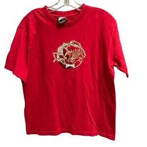 Top Heavy Vintage XL Red Short Sleeve Scorpion Bay Grunge Y2K 90s